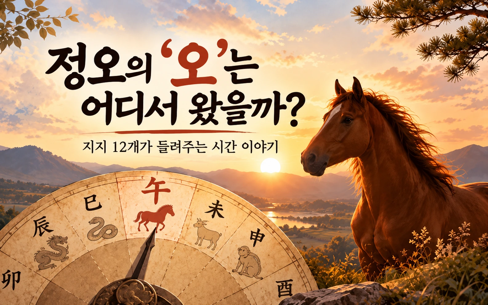 정오의 '오'는 어디서 왔을까? 지지 12개가 들려주는 시간 이야기